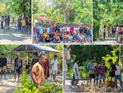 Libur Natal Tahun Baru, Mahasiswa Gandeng Pemuda Adakan Baksos Pembersihan Di Wilayah Desa Bone Tasea Malaka