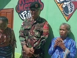 Kado HUT RI Ke-79 dari Yonkav 06/Naga Karimata Medan Untuk Dua Janda Batas Negara